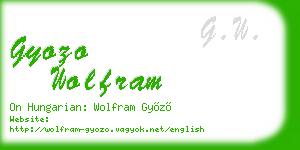 gyozo wolfram business card